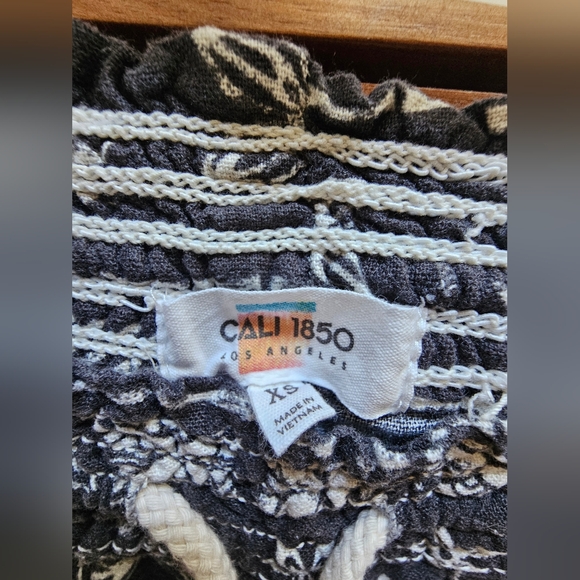 CALI 1850 Linen Drawstring Pants, Size XS - Picture 6 of 9